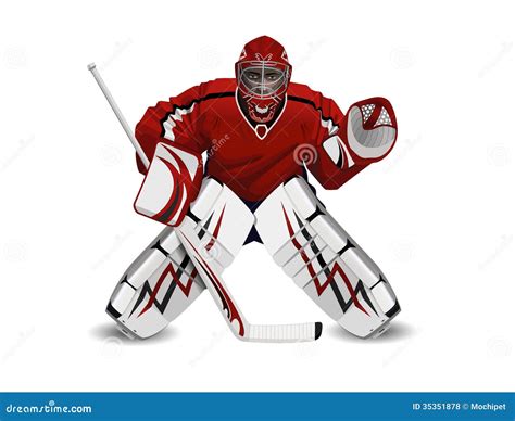Ice Hockey Goalie Abstract Vector Silhouette 83867820