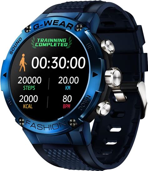 Gawear Smartwatch Herren132 Zoll Fitness Tracker Armbanduhr Pulsuhr