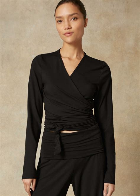 Meems Ballet Wrap Top Is Made From A Supersoft And Stretchy Black