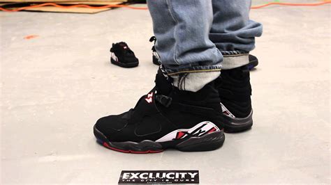 Air Jordan Retro 8 Playoff On Feet At Exclucity Youtube