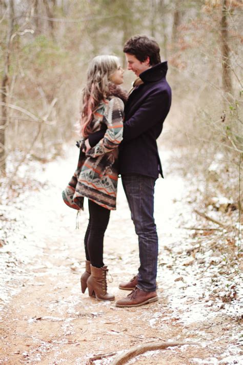 Josh And Eliza L Engaged Winter Engagement Pictures Spring