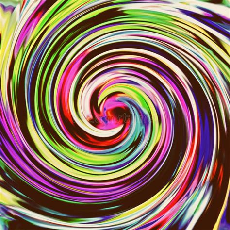 Background With Bright Multi Colored Swirl Stock Illustration