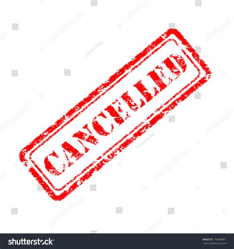 Cancelled Rubber Stamp Imagen De Archivo Stock 176586881 Shutterstock