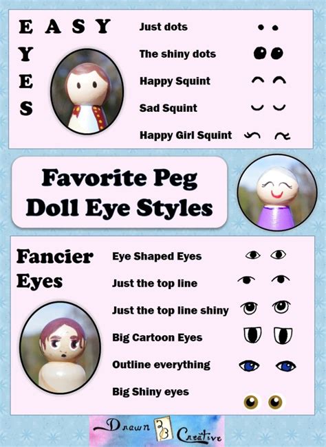 Peg Doll Faces Printable Guide And Planner Drawn2bcreative