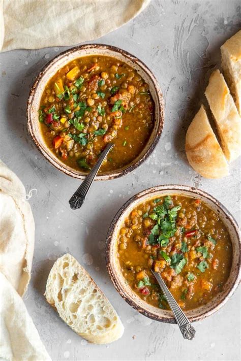 Vegan Coconut Curry Lentil Soup Food Faith Fitness