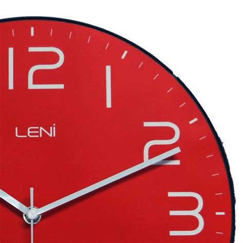 Buy Leni Classic Wall Clock Red Online Purely Wall Clocks