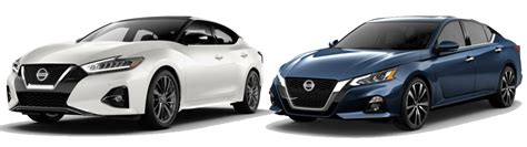 2020 Nissan Altima Vs Maxima Compare Side By Side