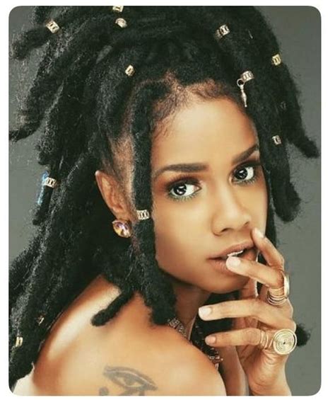 loc beads thicker locs in 2020 hair styles natural hair styles hair inspiration