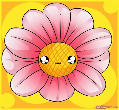 Undefined Flower Drawing Flower Drawing Tutorials Cute Flower Drawing