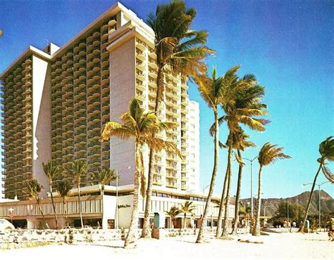 Waikiki Beach, late 1960's. The largest Holiday Inn in the system at