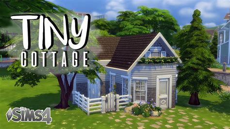 The Sims 4 House Build Tiny Cottage No Cc Youtube