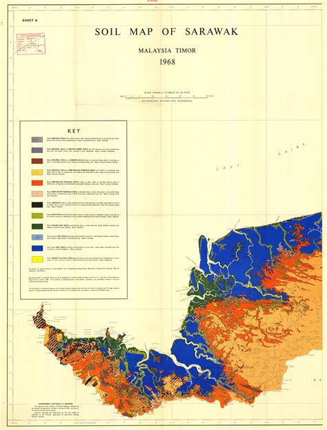 Official portal of land and survey department, sarawak. Soil Map of Sarawak. Malaysia Timor. Sheet A. - ESDAC ...