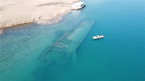 The Shipwreck At The Bottom Of Lake Saint Clair Michigan