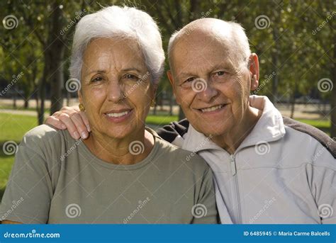 Loving Handsome Senior Couple Stock Image Image Of Elderly Marriage