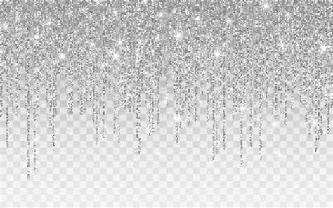 Premium Vector Silver Glitter Sparkle On A Transparent Background