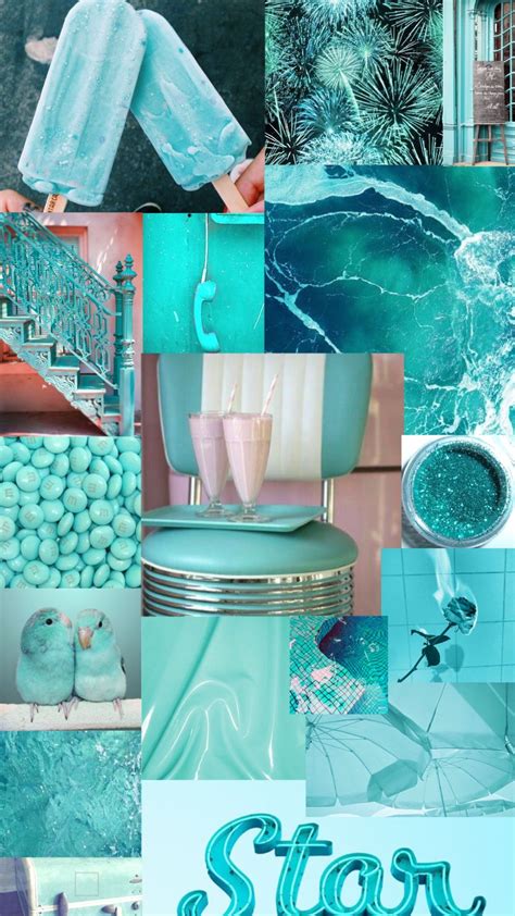 Turquoise Aesthetic Background Aesthetic Pastel Wallpaper Collage