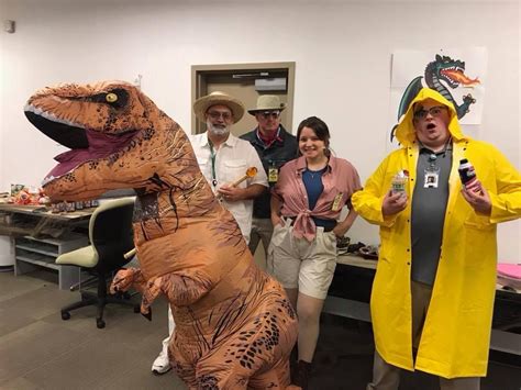 We Had A Group Costume Contest At Work Today And Chose Jurassic Park