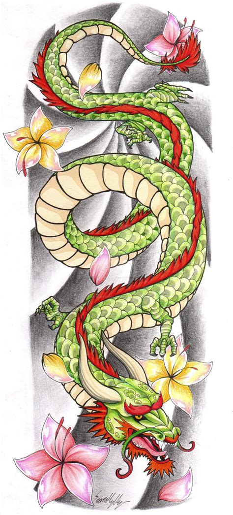 Chinese Dragon Tattoo Sleeve By The Blackwolf On Deviantart