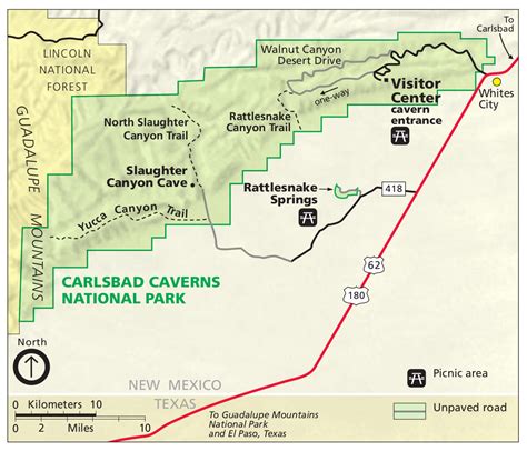 Carlsbad Caverns National Park Map Us Geological Survey
