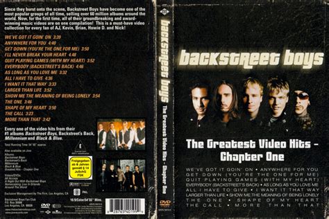 Backstreet Boys Greatest Hits Chapter One 2001 Eu Dvd Cover And Label