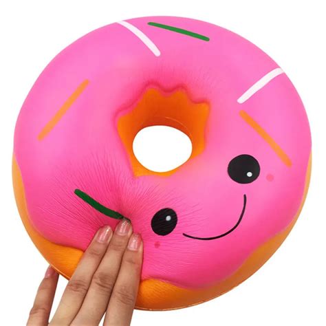 Jumbo Sticky Giant Donut Cute Slow Rising Squishies Fruit Scented Stress Relief Toys For