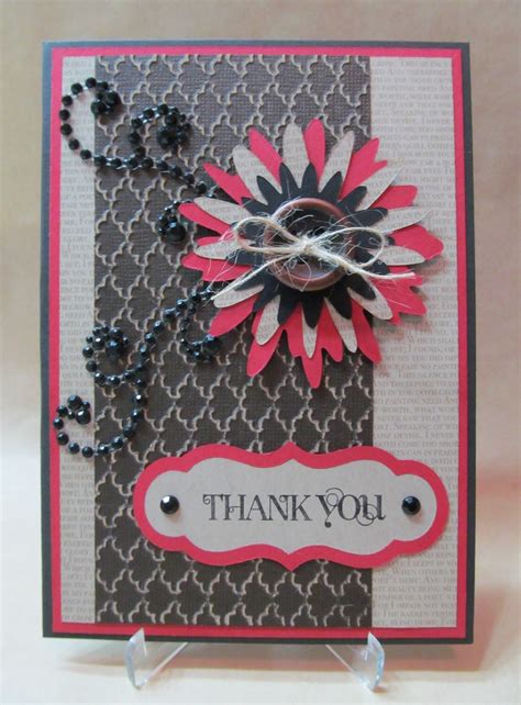 Savvy Handmade Cards Layered Flower Thank You Card