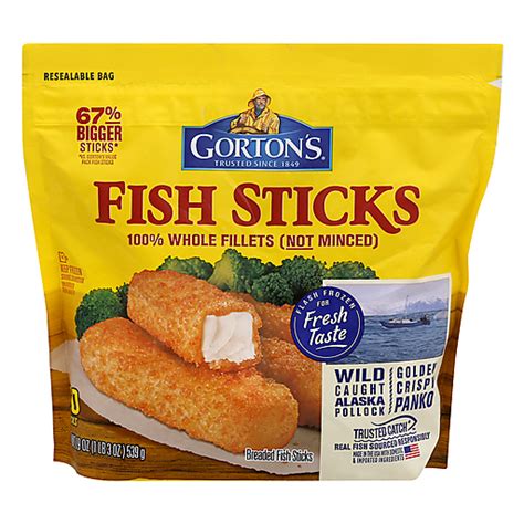 Gortons Fish Sticks 20 Ct Pouch Seafood Oak Point Market