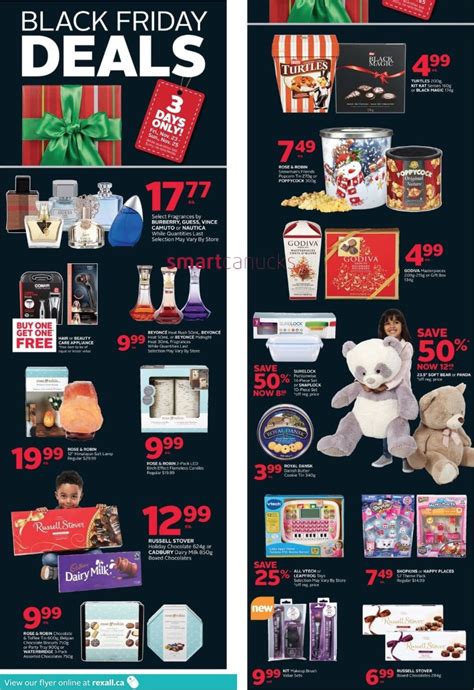 Rexall Pharma Plus Drugstore Canada Black Friday 2018 Flyer Deals