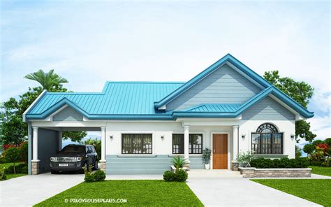 Our affordable tiny house plans and smaller home plans can make the dream of house ownership a reality far sooner than expected! The Blue House Design with 3 Bedrooms - Pinoy House Plans