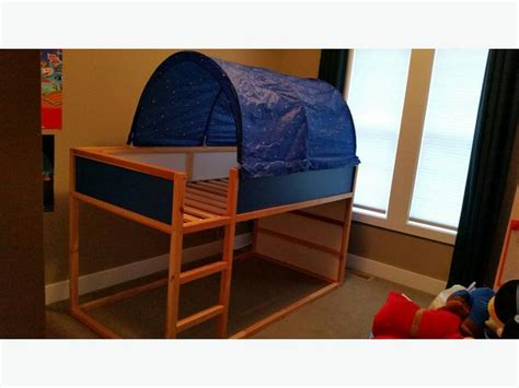 Ikea Reversible Loft Bunk Bed With Canopy Kids Maple Bay Cowichan