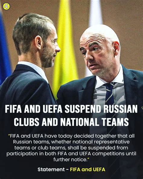 epicsports breaking fifa and uefa have suspended russia