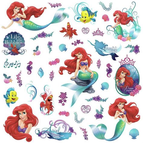 The Little Mermaid Wall Decals Roommates Decor
