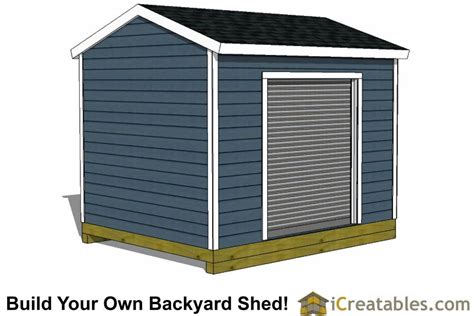 10x12 Shed Plans With Roll Up Door