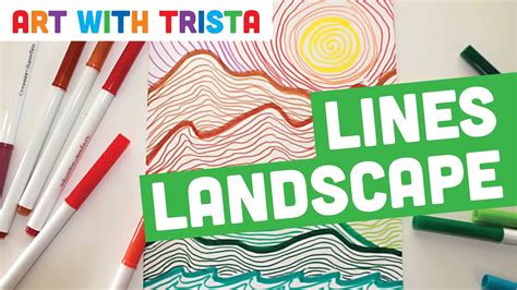Lines Landscape Drawing Tutorial Art With Trista Youtube