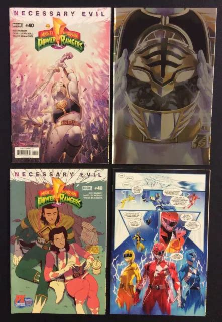 Mighty Morphin Power Rangers 40 Comics 4 Variants Foil Unlocked Story