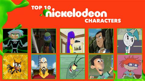My Top 10 Favorite Nickelodeon Characters By Firemaster92 On Deviantart
