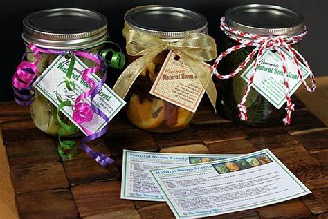 Homemade Natural Scent Jars And Printable T Tags Diy