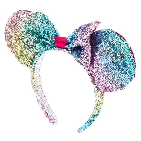 Disney Minnie Mouse Rainbow Sequined Ears Headband