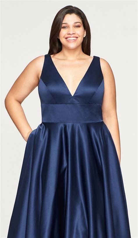 Plus Size Satin Prom Dressball Gown At Ball Gown Heaven
