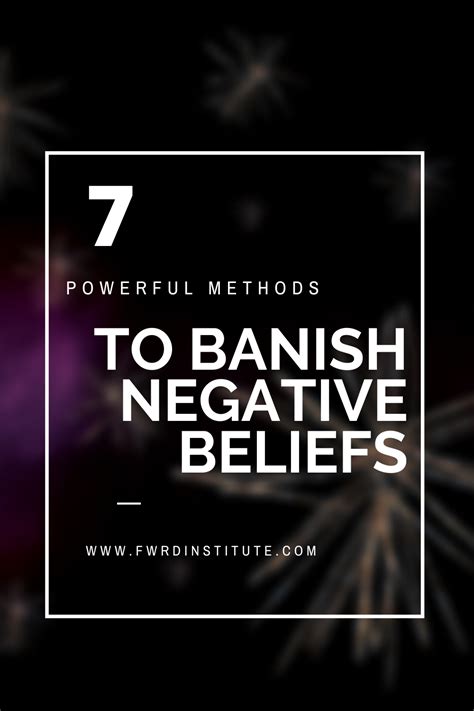 Banish Negative Beliefs Negativity Negative Thoughts Beliefs