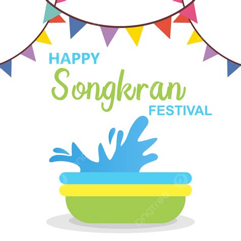 Songkran Festival Thai Vector Png Images Songkran Vector Design