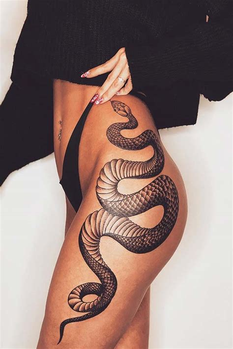 Learn more about the symbolical meaning of the snake although, for some people the image of the snake associates with scary things. 43 Bold and Badass Snake Tattoo Ideas for Women | Page 3 of 4 | StayGlam