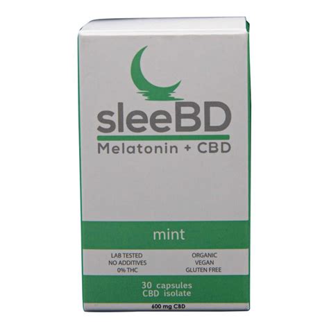 SleeBD - Mint CBD Capsules - SimplyBudz
