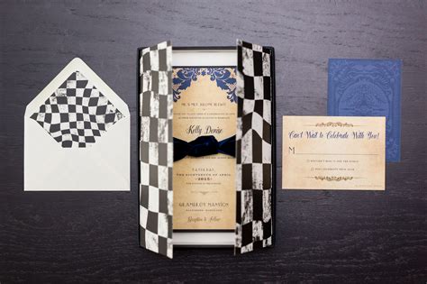 Alice In Wonderland Themed Wedding Invitations