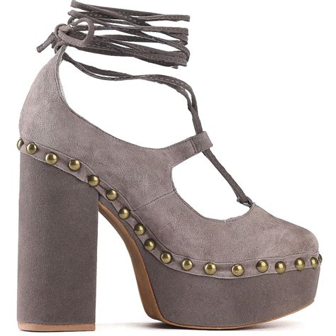 Jeffrey Campbell Jeffrey Campbell Bettina Taupe Heels Taupe Suede