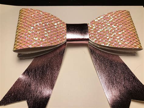 Gorgeous Faux Leather Hair Bow Etsy