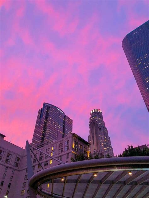 Cotton Candy Skies In Dtla Losangeles Cotton Candy Sky Sky