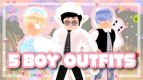 5 Boy Outfits Royale High Lookbook Youtube
