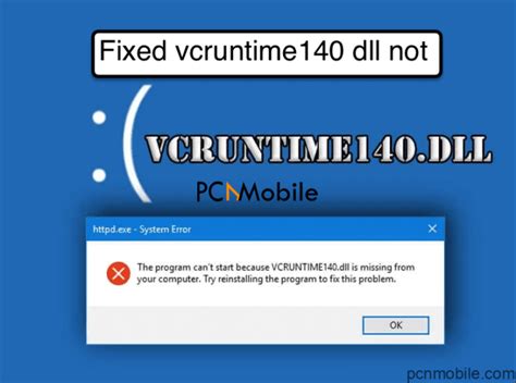 Vcruntime Dll Missing Fix This Error Message With Simple Steps