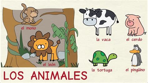 Aprender Español Los Animales 🦁🐴🐷🐻 Nivel Intermedio Youtube